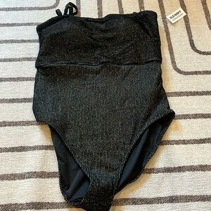 Old navy black/gold one piece bathing suit